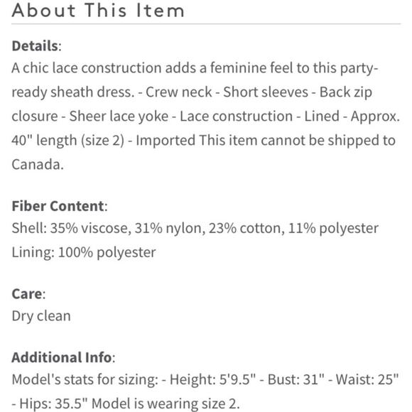 NWT NEW Draper James Collection Regal Red Knee Length Lace Sheath Dress - Picture 13 of 13